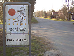Schild in Marielyst, Dänemark