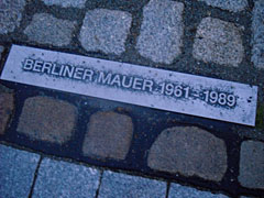 Plakette Berliner Mauer