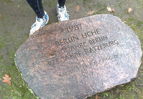 Gedenkstein Berlin-Eiche in Ratzeburg