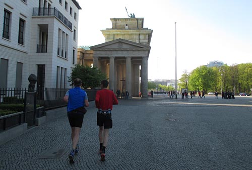 Läufer am Brandenburger Tor