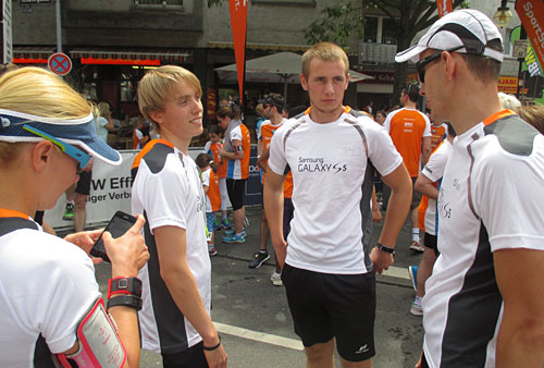 Samsung Running Team vor dem 10-km-Start