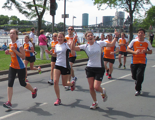 Läuferinnen des Samsung Running Teams