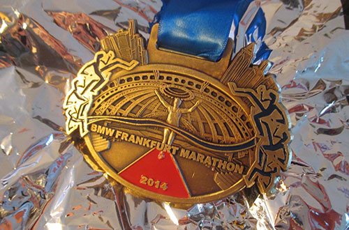Medaille des 33. Frankfurt-Marathon 2014
