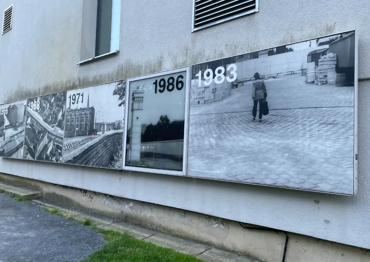 Historische Fotos der Grenzanlagen von 1966, 1968, 1971, 1986 und 1983