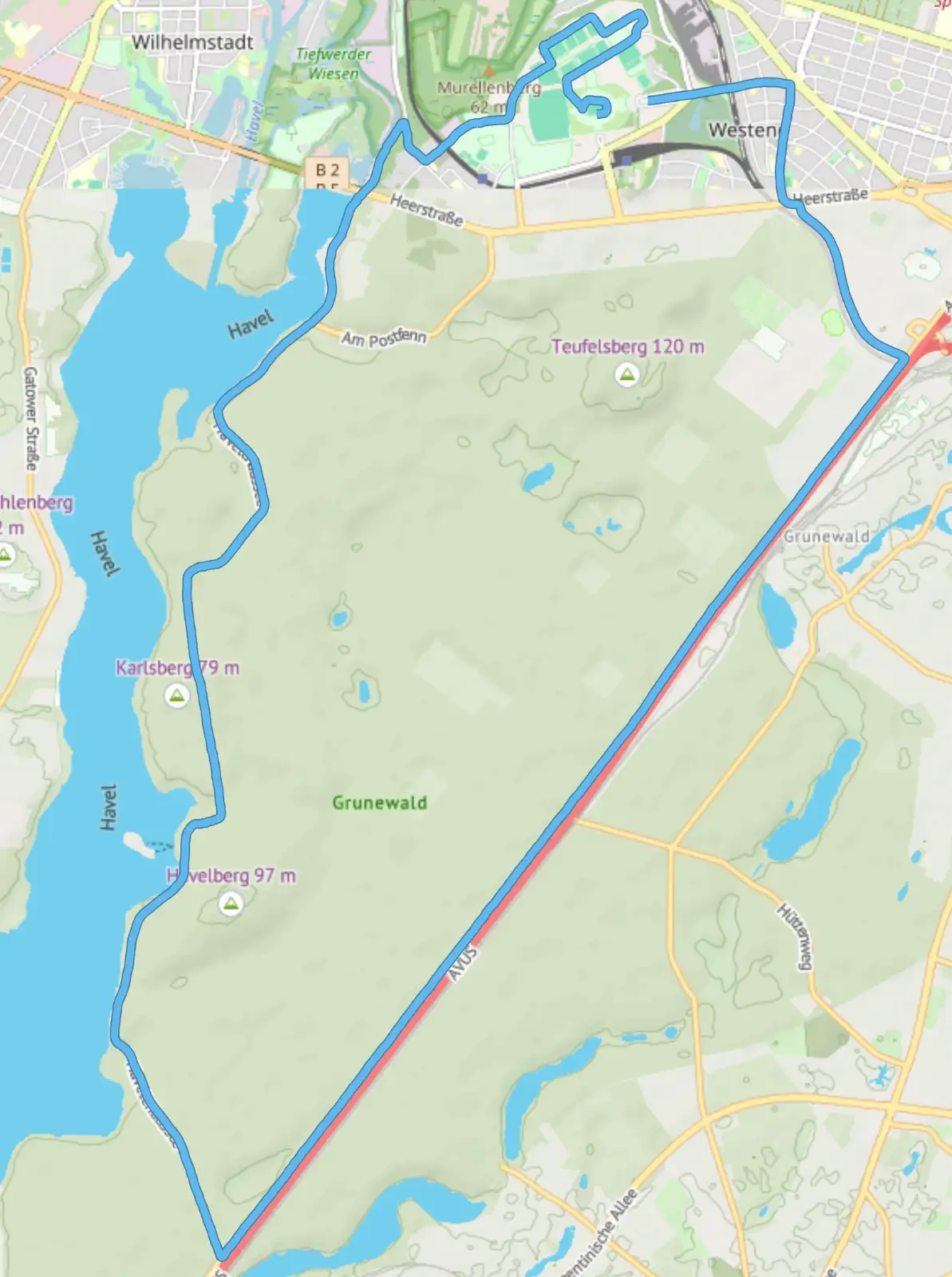 Strecke des S25 im Jahr 2026