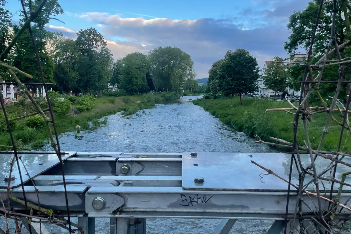 Blick von der Brücke auf die Ahr