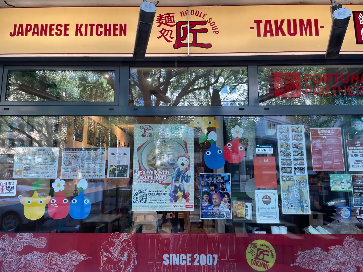 Schaufenster „Japanese Kitchen – Takumi“